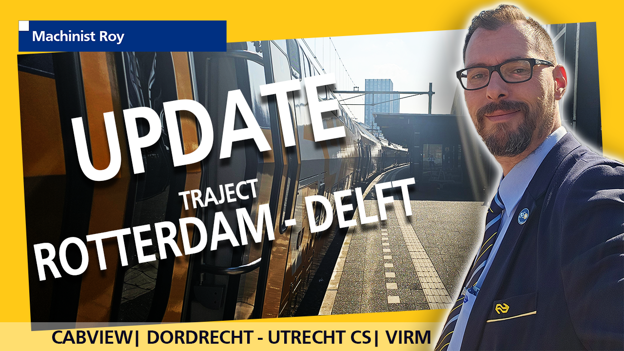 CABVIEW | NS | VIRM | Intercity | Dordrecht - Utrecht CS | Update traject Rotterdam - Delft